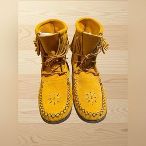 Ladies Suede Boot Moccasins US Size 10